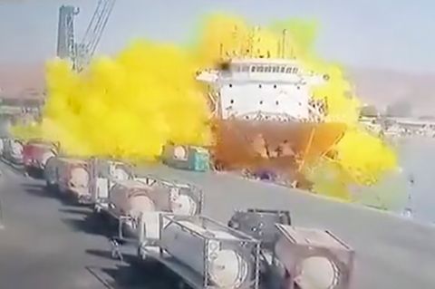 Mehrere Tote: Schwerer Chlorgasunfall in jordanischem Hafen – Video dokumentiert die Katastrophe