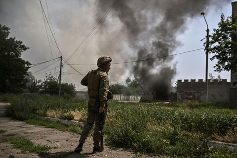 Ukrainsicher Soldat im Donbass (Symbolbild)
