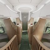 Kategorie: Kabinenkonzepte  "Elivate" heißt das neue Kabinenkonzept von Teague und Nordam. Das Besondere: Das Design verwendet schwebende Möbel, die an Wandverstrebungen befestigt sind, um im Premiumbereich von Schmalrumpflugzeugen ein freieres Raumgefühl zu vermitteln.