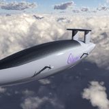 Dieser Entwurf hat ein oben liegendes Steuerruder.