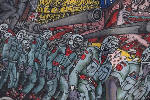 Michael Wolffsohns "Jüdische Weltgeschichte" ist brandaktuell. Nun hatte auch Kassel seine "Judensau": Ausschnitt des Documenta-Wimmelbildes