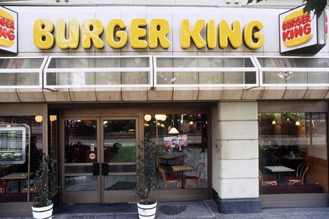 Eine Burger-King-Filiale in den 80ern
