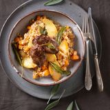 Apfelgarten: Einkorn-Apfel-Risotto