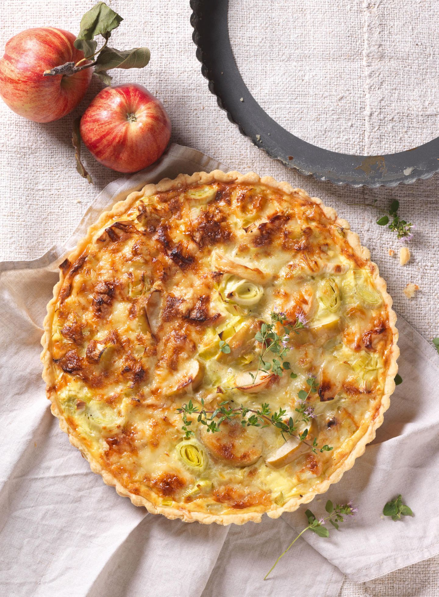 Apfelgarten: Apfel-Lauch-Quiche