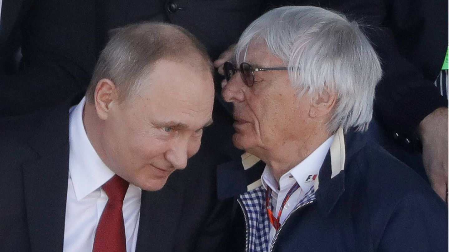 Bernie Ecclestone mit Wladimir Putin