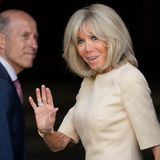 In einem geschmackvollen, cremefarbenen Kleid besuchte Brigitte Macron am Mittwoch die Proben für die Oper "Nabucco" von Giuseppe Verdi im Teatro Real in Madrid. 