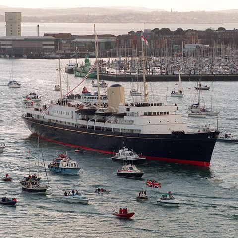 Verabschiedungszeremonie der Britannia 1997