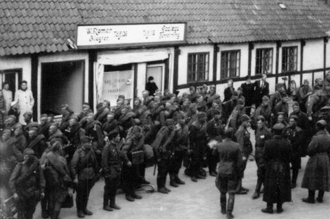 Russische Soldaten in Allinge auf Bornholm