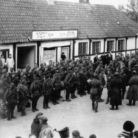 Russische Soldaten in Allinge auf Bornholm