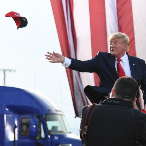 Donald Trump auf Wahlkampfbühne