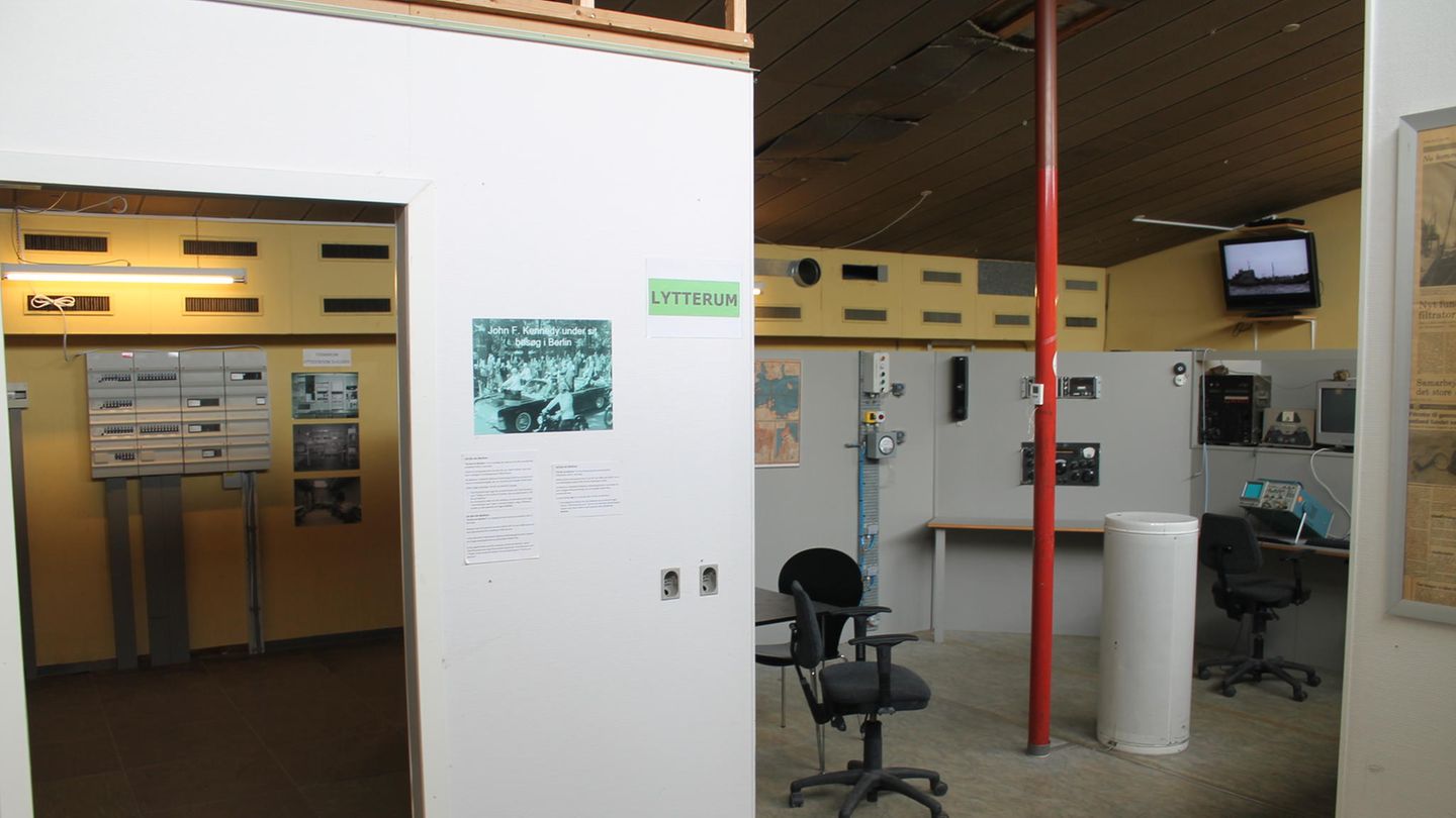 Der Einsatzraum der Abhöranlage