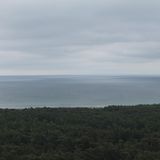 Blick von der Spitze des Turmes in Richtung Süden. Hinter dem Horizont liegt Polen. 