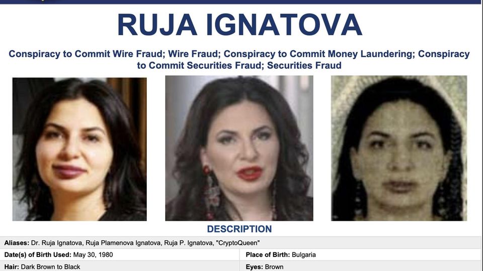 Ruja Ignatova Mit diesen drei Bildern sucht das FBI nach Ruja Ignatova