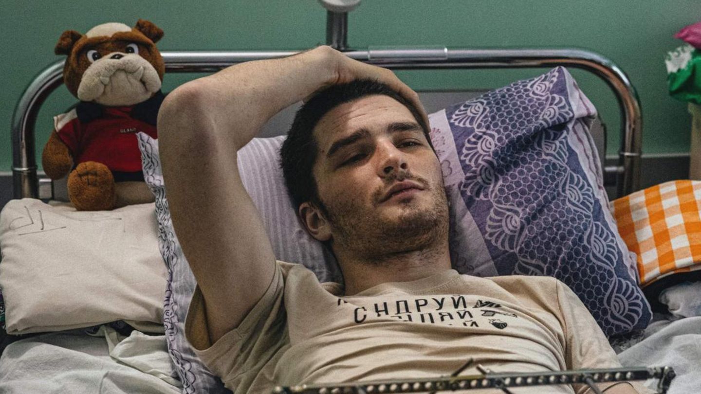 Glib Stryzhko im Mai in einem Krankenhaus in Saporischschja in der Ukraine