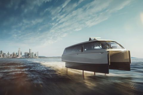 Die P-12 erreicht 55 Km/h - für ein Boot ist das enorm schnell.