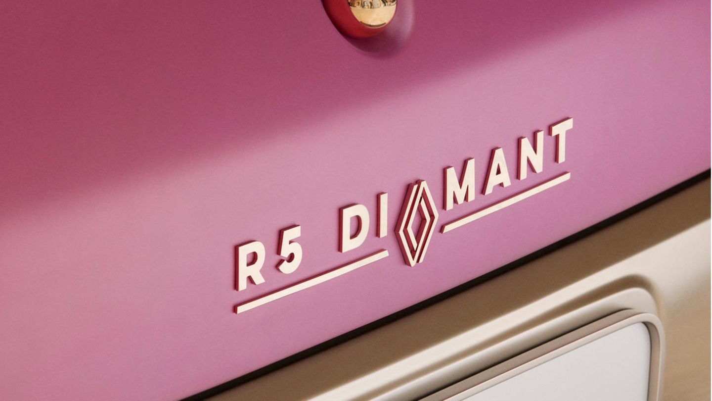 Renault 5 Diamant Schriftzug