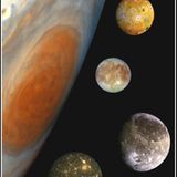 Jupiter mit den vier Galileischen Monden