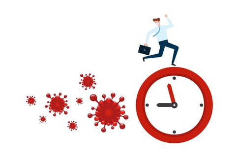 Illustration Immun-Uhr