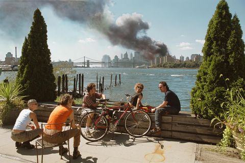 Bild vom Einsturz des World Trade Centers am 11. September 2001