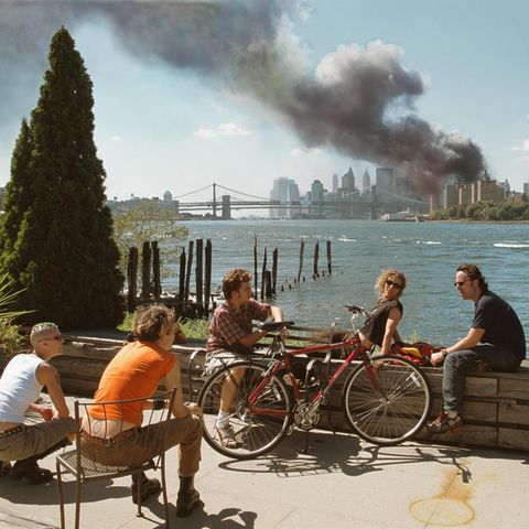Bild vom Einsturz des World Trade Centers am 11. September 2001