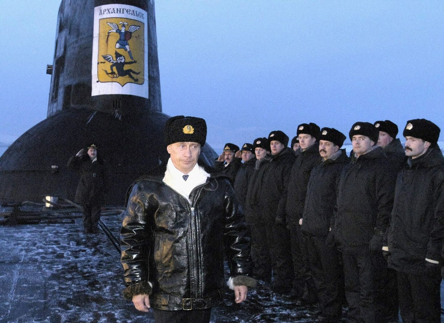 Wladimir Putin bei einer Visite eins Atom-U-Boots im Jahr 2004