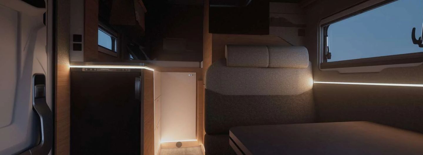 Ambient-Beleuchtung mit LED-Streifen.