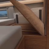 Dieser Teil des Bettes wird hochgeklappt.