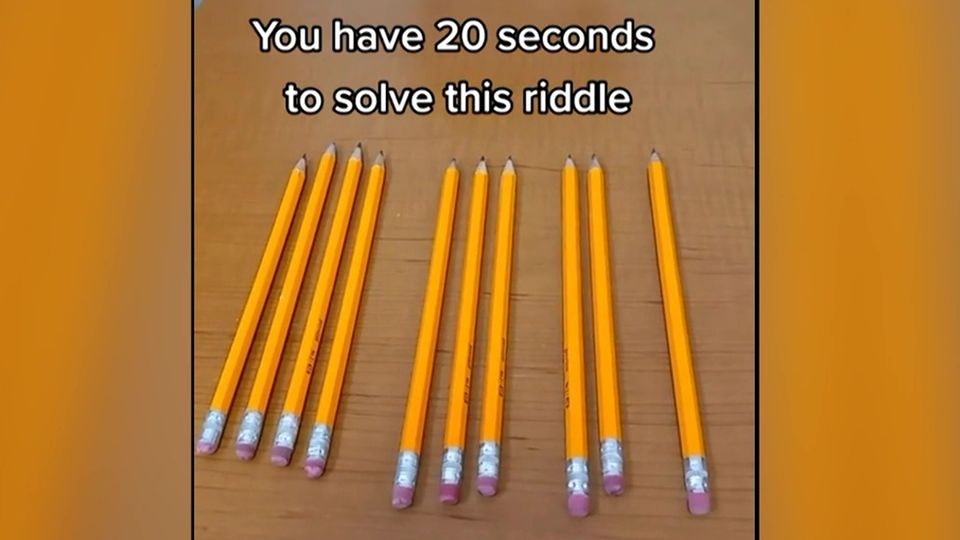 Bleistift-Rätsel: Welcher Stift ist die Lösung?