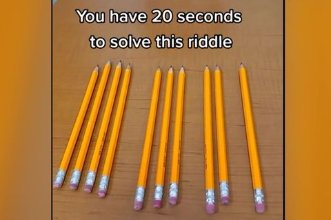 Bleistift-Rätsel: Welcher Stift ist die Lösung?