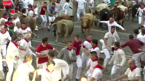San-Fermín-Fest: Fünf Verletzte nach Stierhatz in Nordspanien