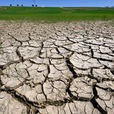 Auch Österreich leidet unter Trockenheit. Auf diesem Feld in St. Leonhard Am Forst hat der Boden sogar schon Trockenrisse.