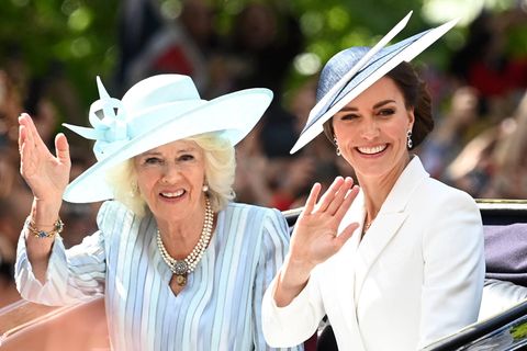 Herzogin Camilla und Herzogin Kate beim Trooping the Colour, dem Auftakt zum Platinum Jubilee der Queen im Juni.