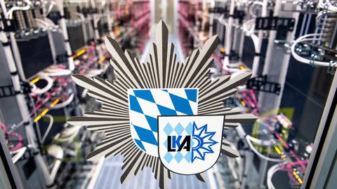 Serverraum der Polizei: das Rechenzentrum des bayerischen Landeskriminalamts