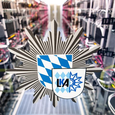 Serverraum der Polizei: das Rechenzentrum des bayerischen Landeskriminalamts