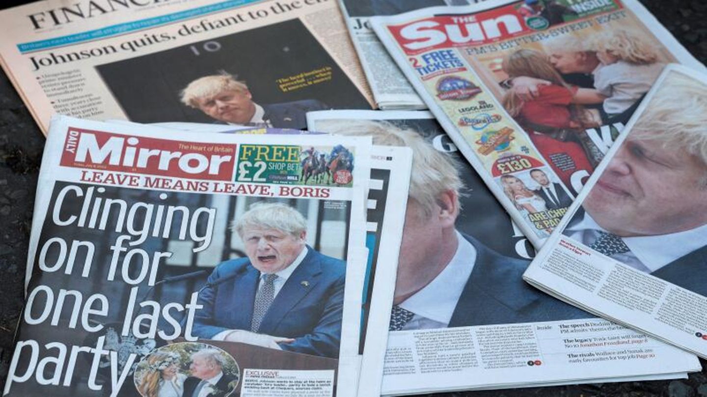 Titelseiten britischer Zeitungen