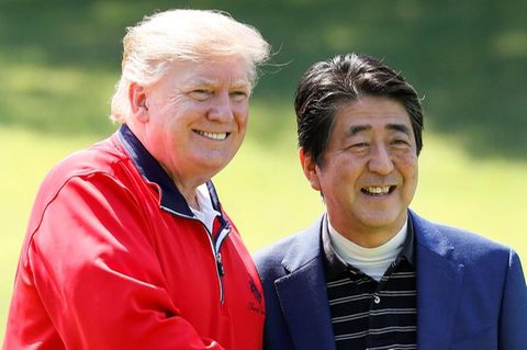 Donald Trump und Shinzo Abe