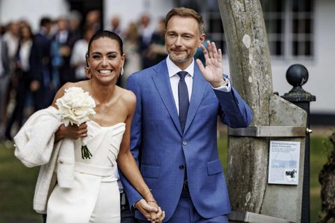 Christian Lindners im Hochzeitsanzug