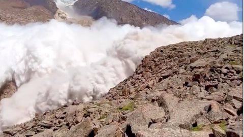 Lawine in Kirgisistan