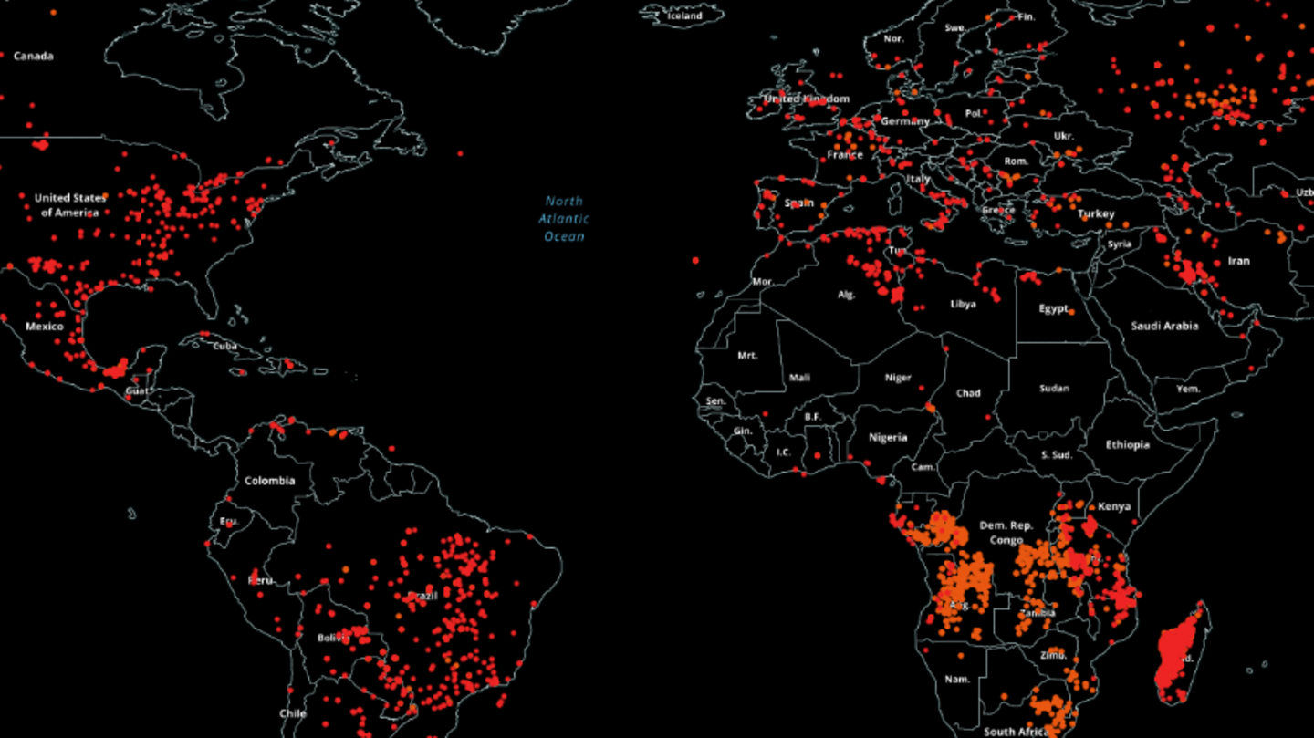 Waldbrände: Diese interaktive Karte zeigt Feuer auf der ganzen Welt