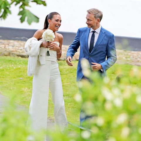 Christian Lindner und Franca Lehfeldt frisch verheiratet