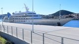 Die "Prince Abdulaziz" im Hafen von Dubrovnik
