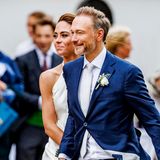 Finanzminister Christian Lindner hat am Samstag auch kirchlich geheiratet.