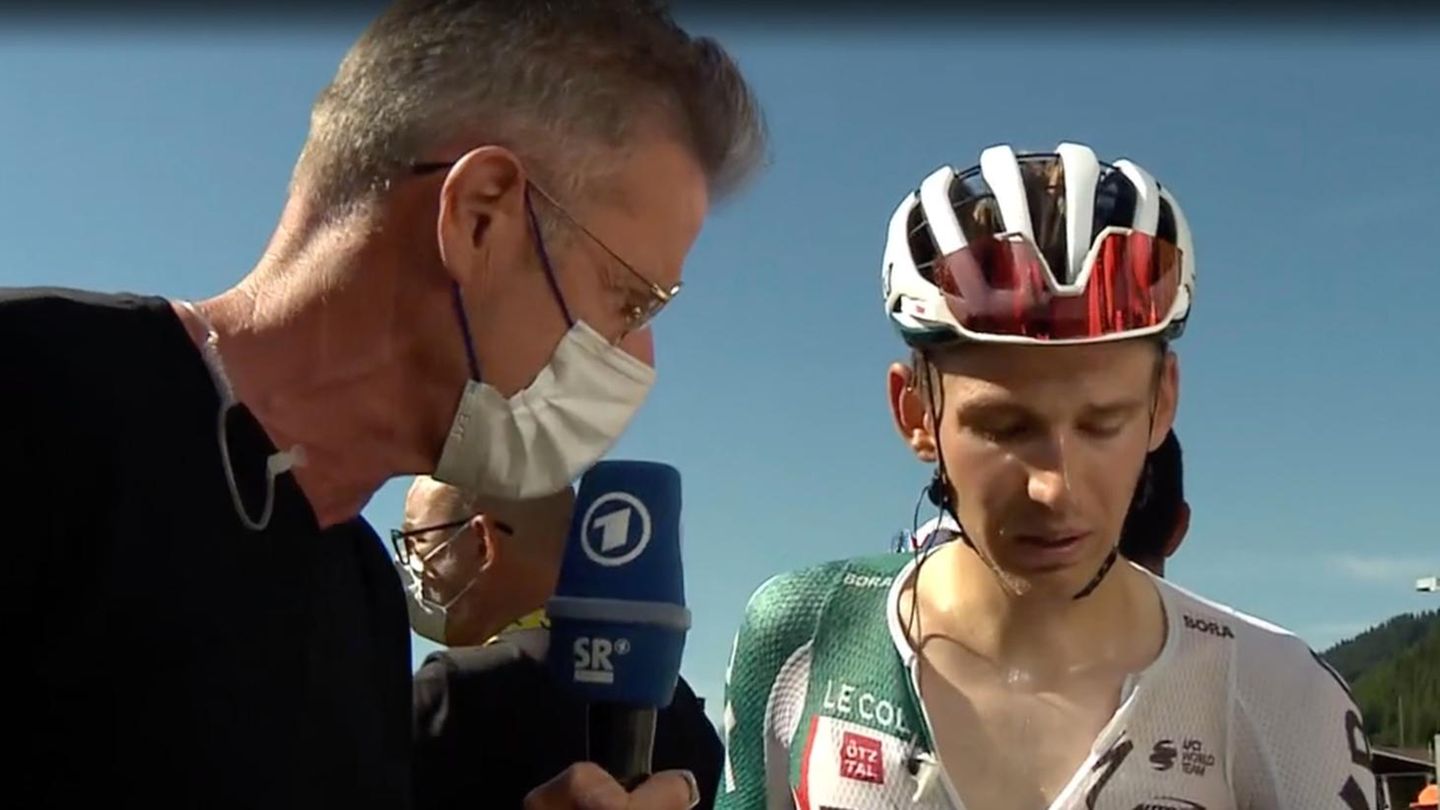 Lennard Kämna lässt ARD-Reporter Michael Antwerpes auflaufen