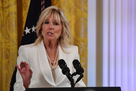 Jill Biden bei einer Rede