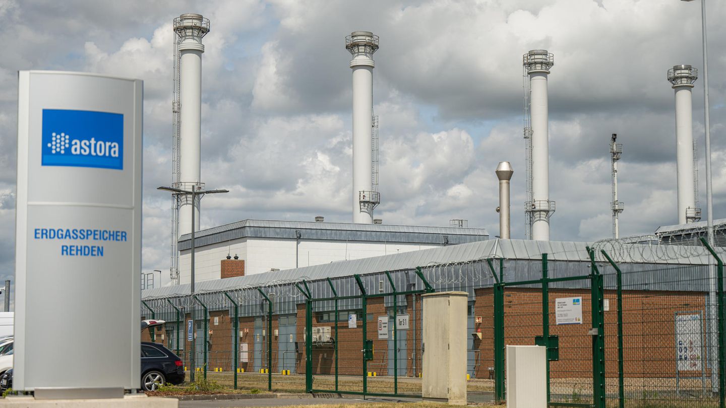 Das Gasspeicher im niedersächsischen Rehden