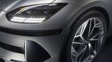 Die Scheinwerfer des Hyundai Ioniq 6
