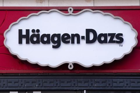 Häagen-Dazs Logo vor einem Geschäft in Paris