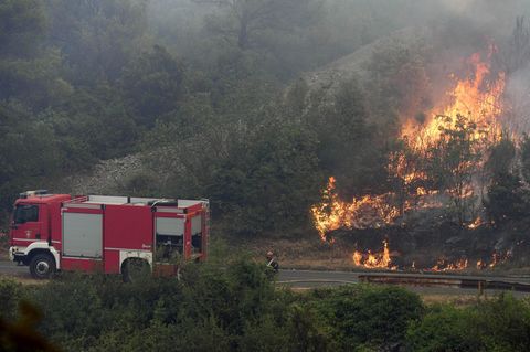 Waldbrand in Kroatien