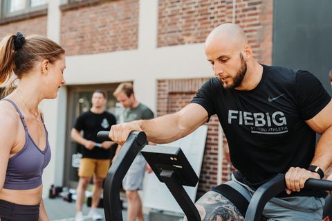 Moritz Fiebig auf dem Fahrrad