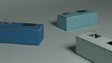 Grün und Blau vermöbelt  Matte grüne und blaue Töne sind derzeit angesagte Farben. Wer es heller mag greift zum Salbei oder Mittelblau, wenn der Raum dunklere Farben verträgt, können Waldgrün oder Fjodblau echte Hingucker sein. Tiefes Blau wird in Kombination mit hellem Holz zum Beispiel als Arbeitsplatte elegant und rustikal zugleich. Helles Grün wiederum versteht sich gut mit dunklem und grauem Stein.